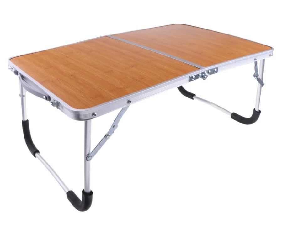 Folding Study Table – Adjustable Angle Laptop Study Table 60x40cm Aluminum Alloy | Anti-Slip Silicone Pads, Book Stand, Ventilation Holes | UAE Student Home Office Portable Desk Essential